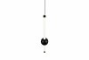 Lampa wisząca LED tuba z kulą czarna designerska uniwersalna dekoracyjna ściemnialna MELITA 331510132 Trio